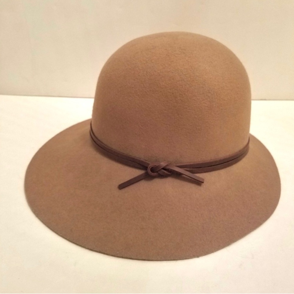 Mill & Way NY Wool Felt Wide Brim Floppy Bow Hat. Classic.